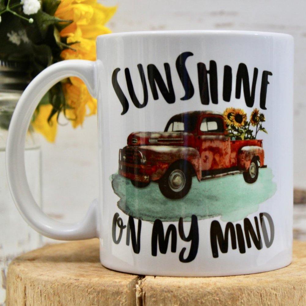CLOSE OUT SALE! 'Sunshine on My Mind' Coffee Mug